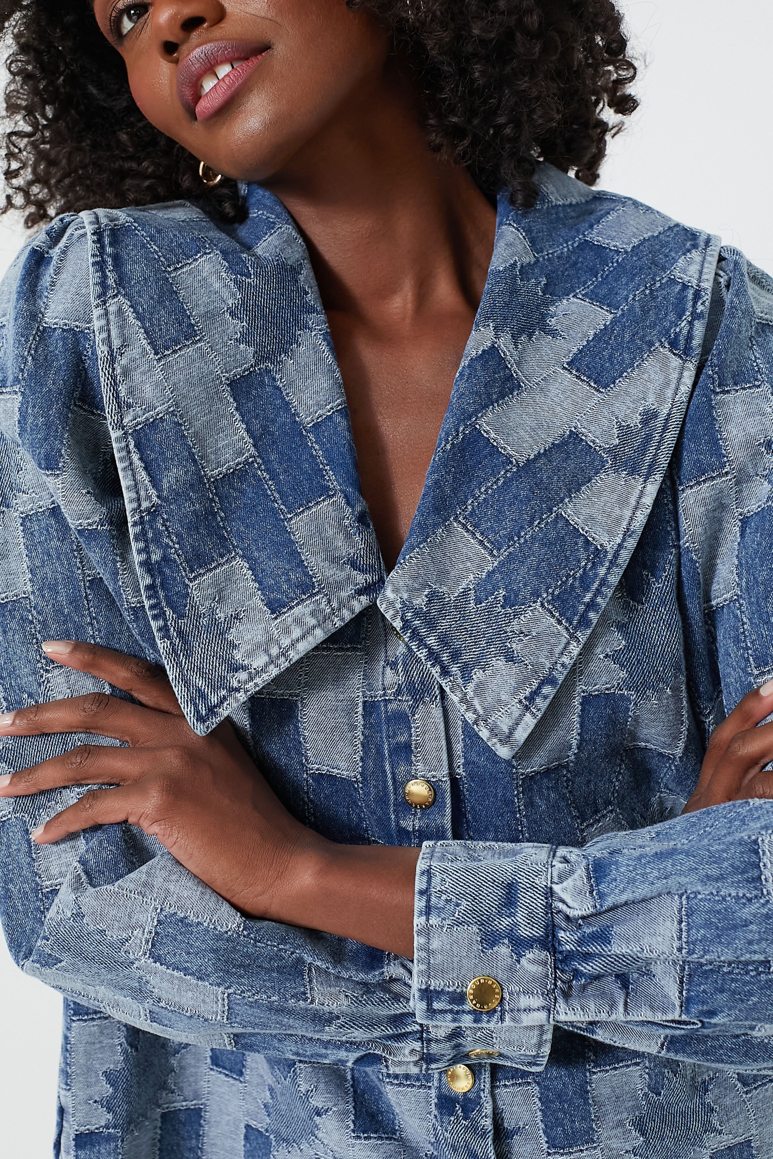 Patchwork Denim Bowhill Shirt