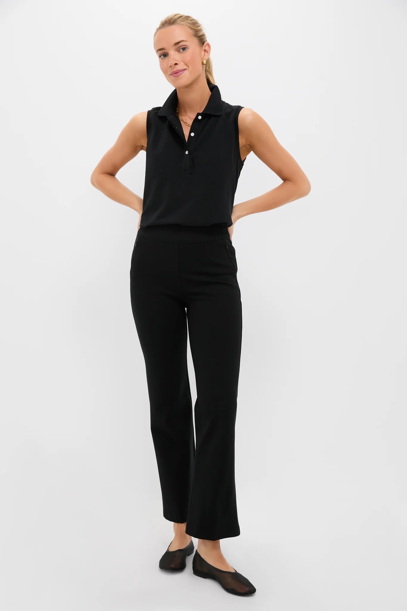 Black 28 Inch Compression September Pant