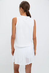 White Performance Cotton Sasha Tank