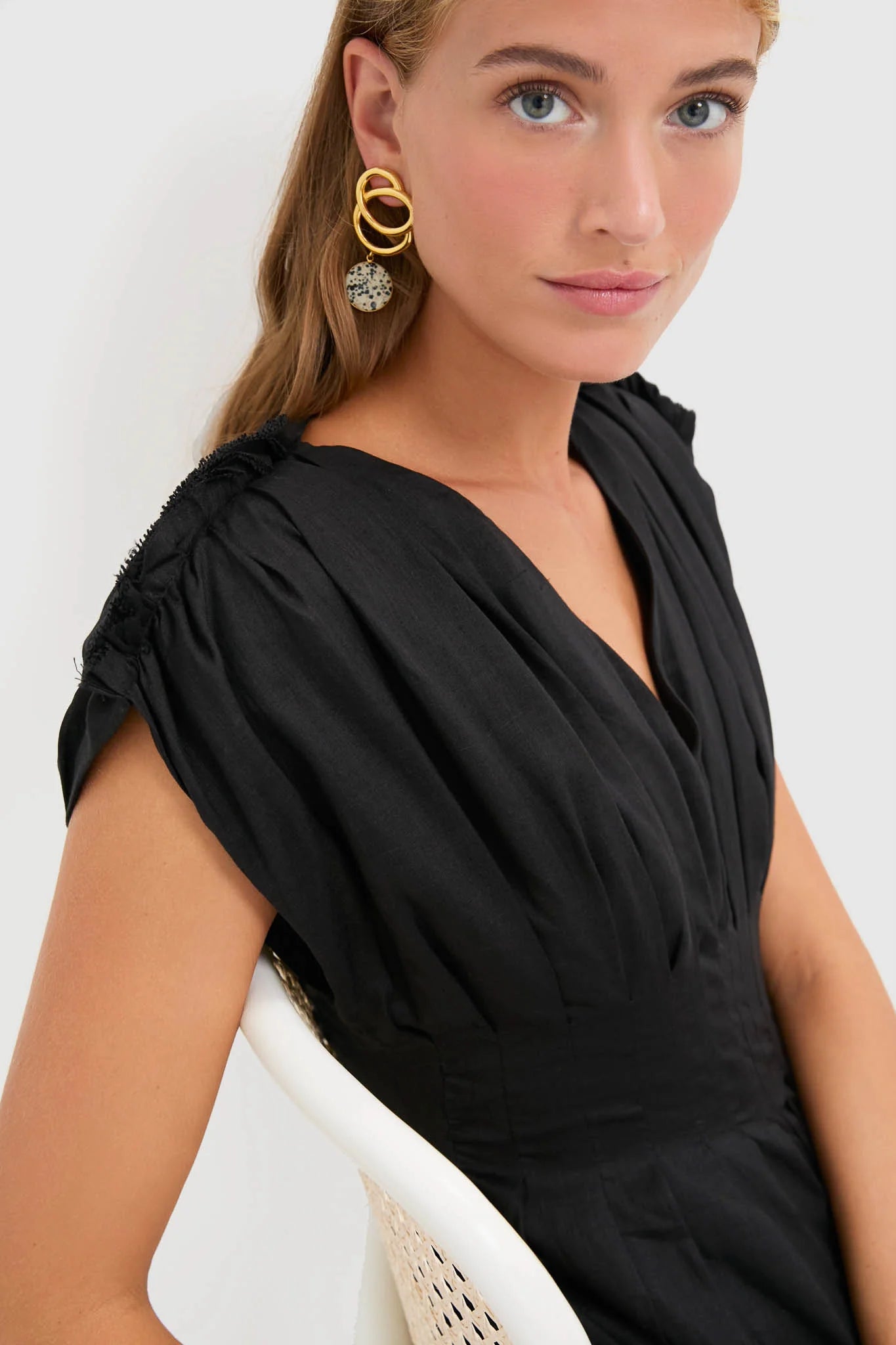 Multi Nicola Ramie Tank Midi Dress