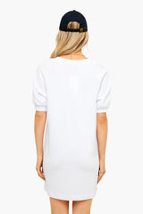 White Gianna Terry Dress