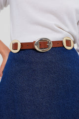 Brown Western Buckle Belt