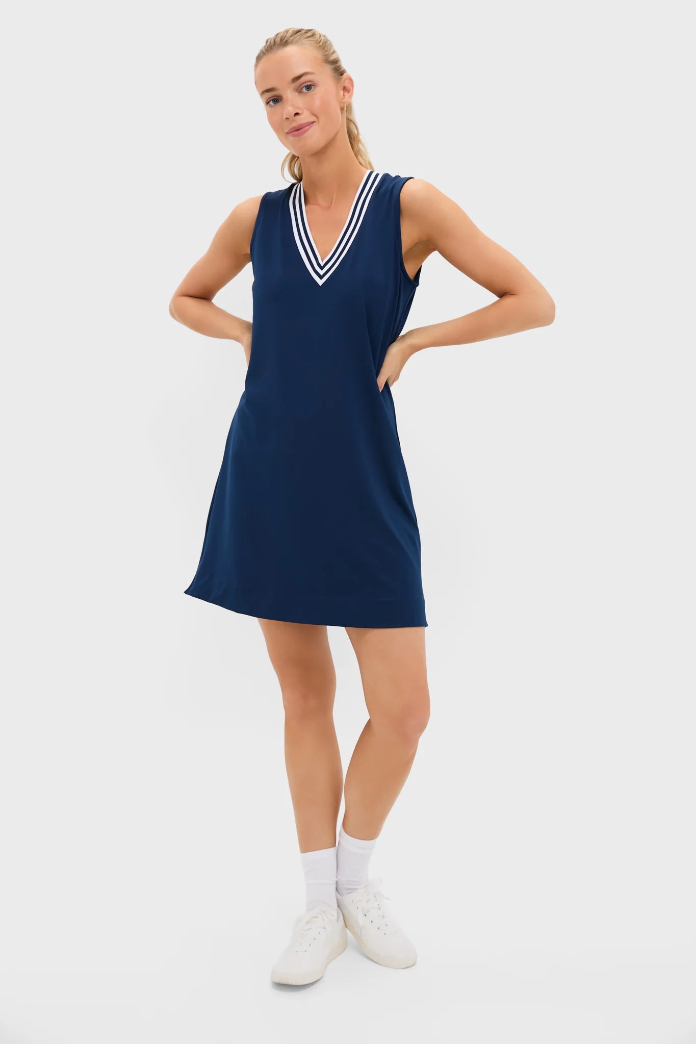 Navy Performance Jersey Suzanne Tennis Dress