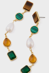 Gemstone Drop Delaney Earrings