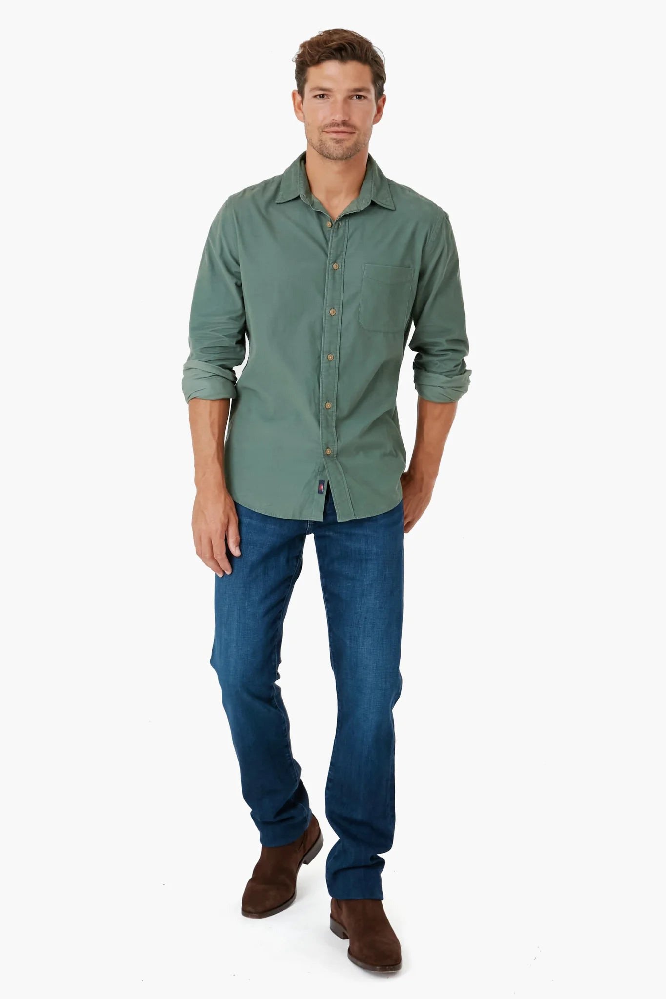 Laurel Wreath Stretch Corduroy Shirt