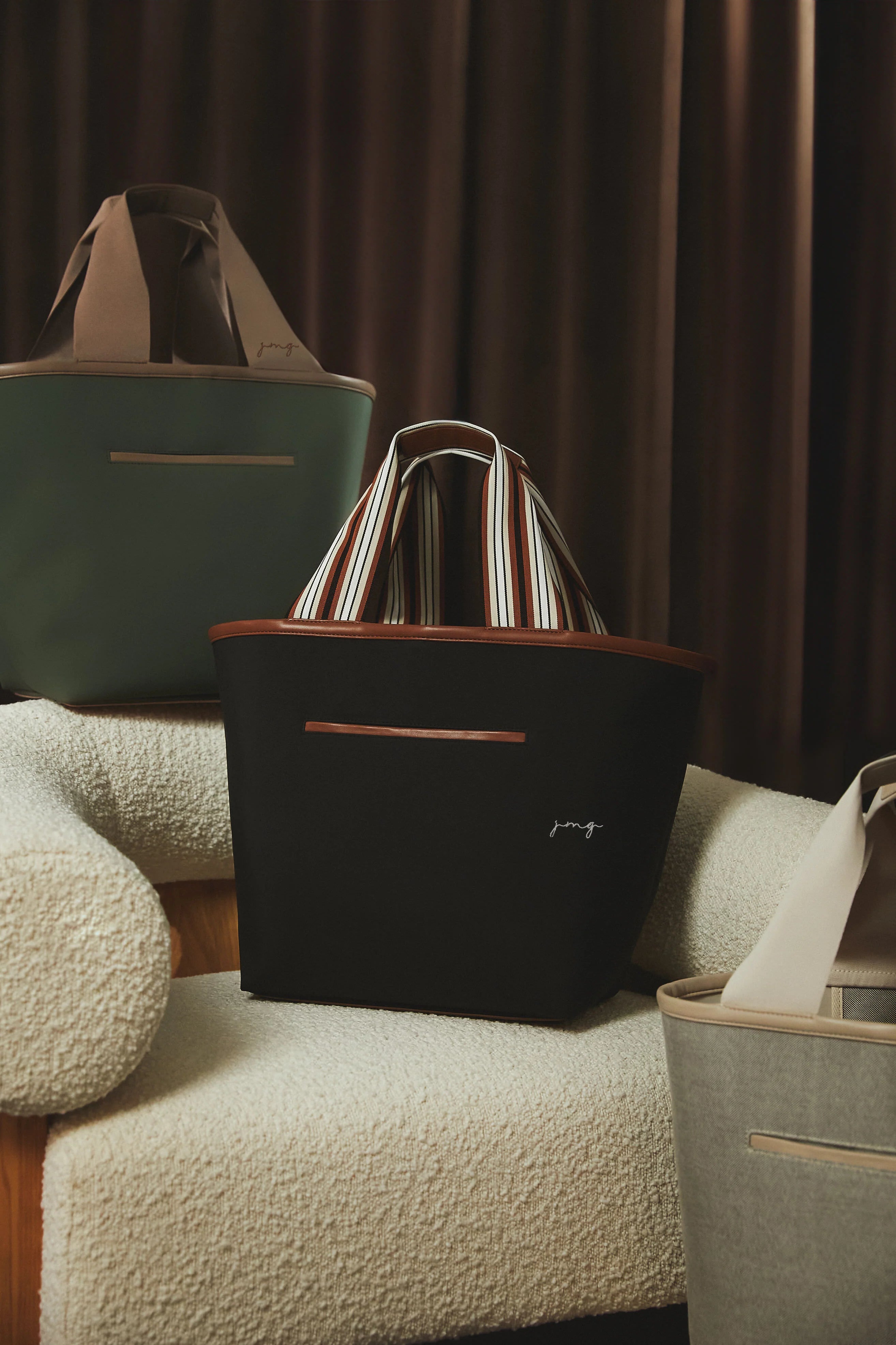 Black Nylon Tote Bag