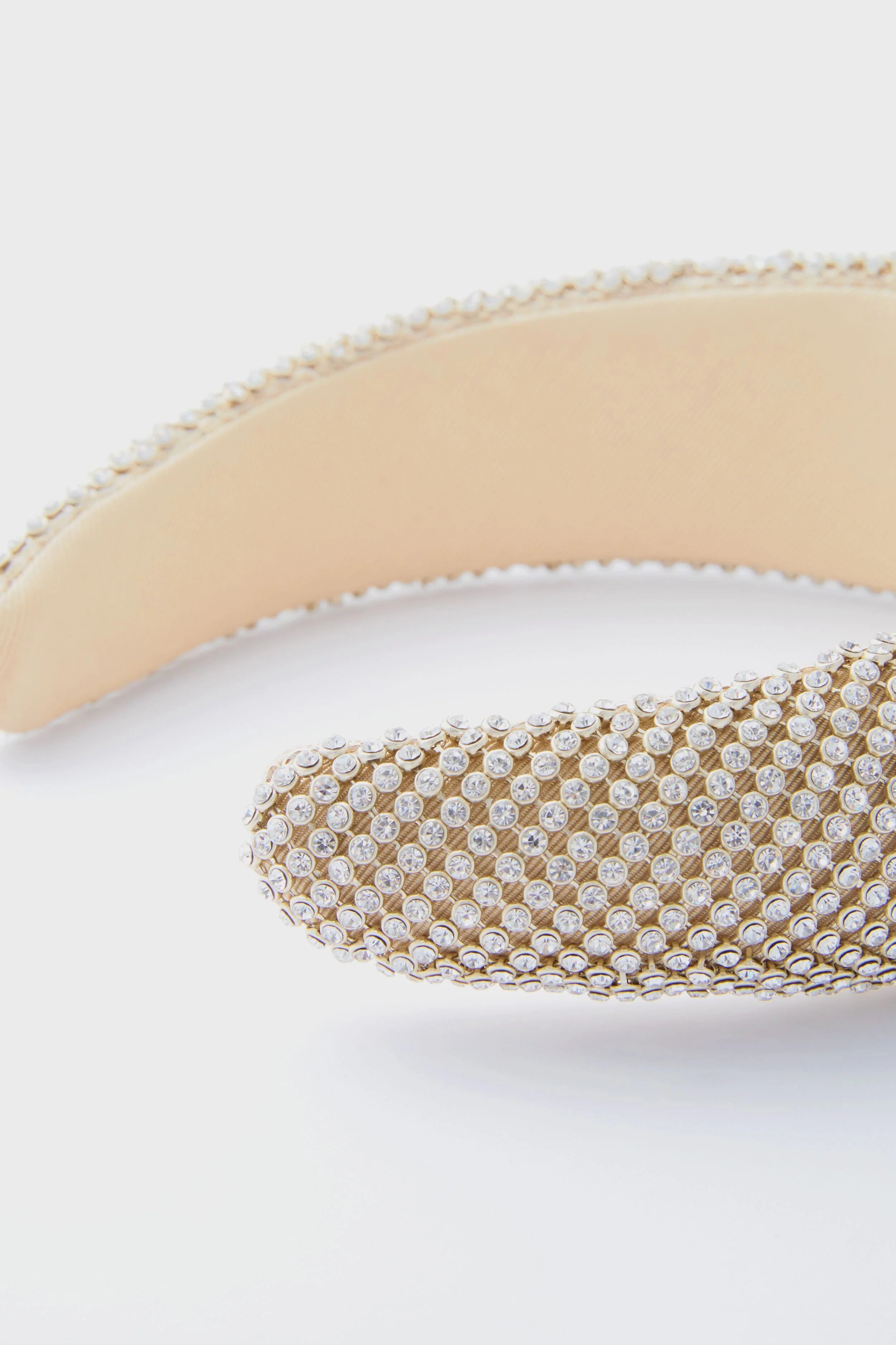 Gold Diamante Bellamy Puffy Headband