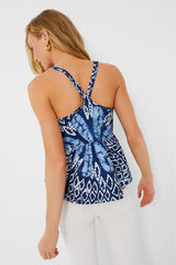Blue Blythe Dye Print Cami Top