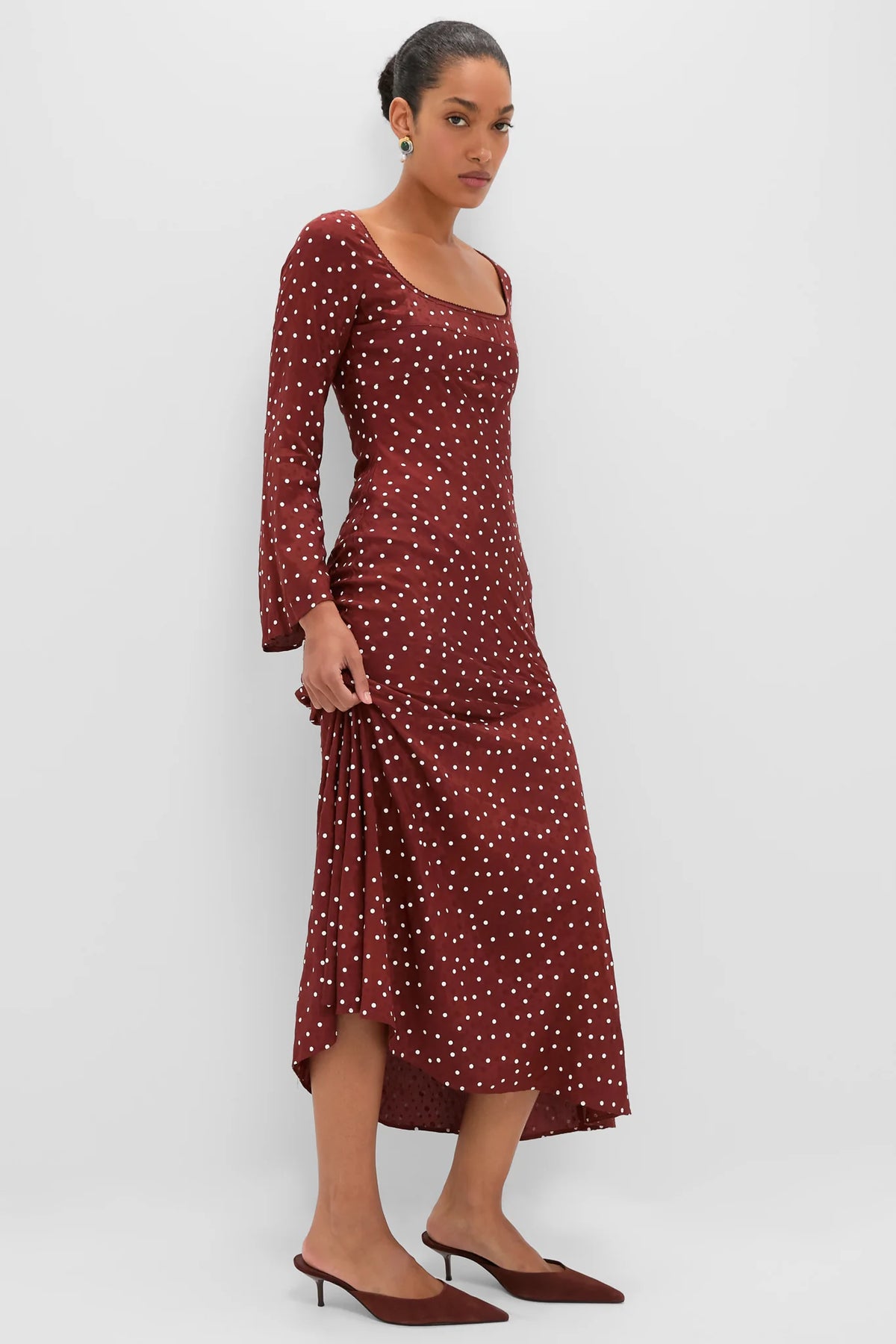 Burnt Umber Narah Maxi Dress