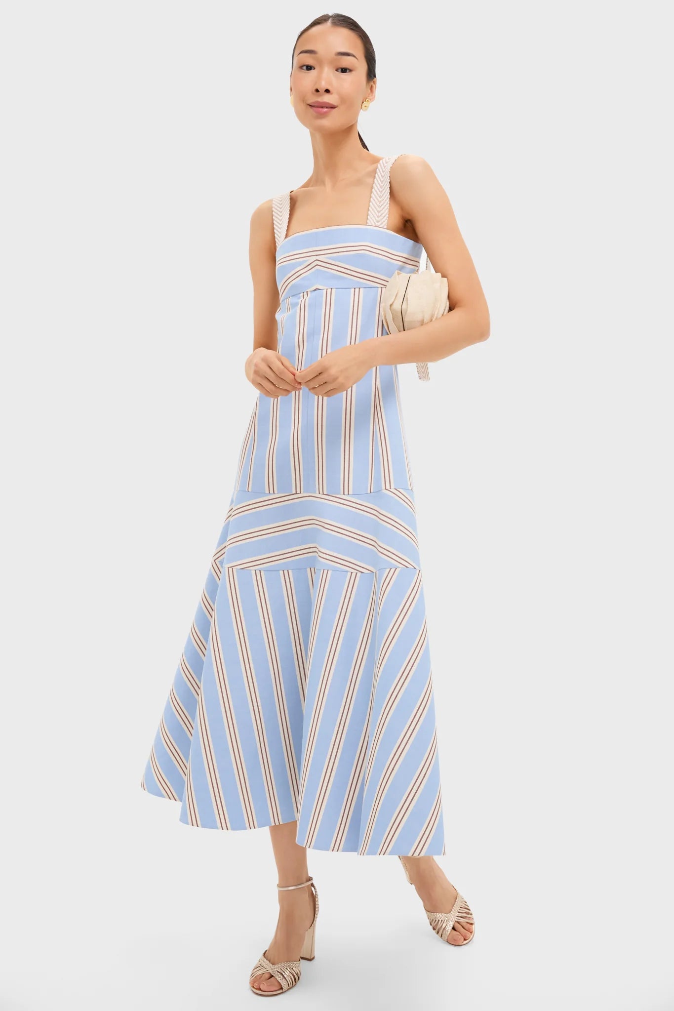 Havana Stripe Talette Dress