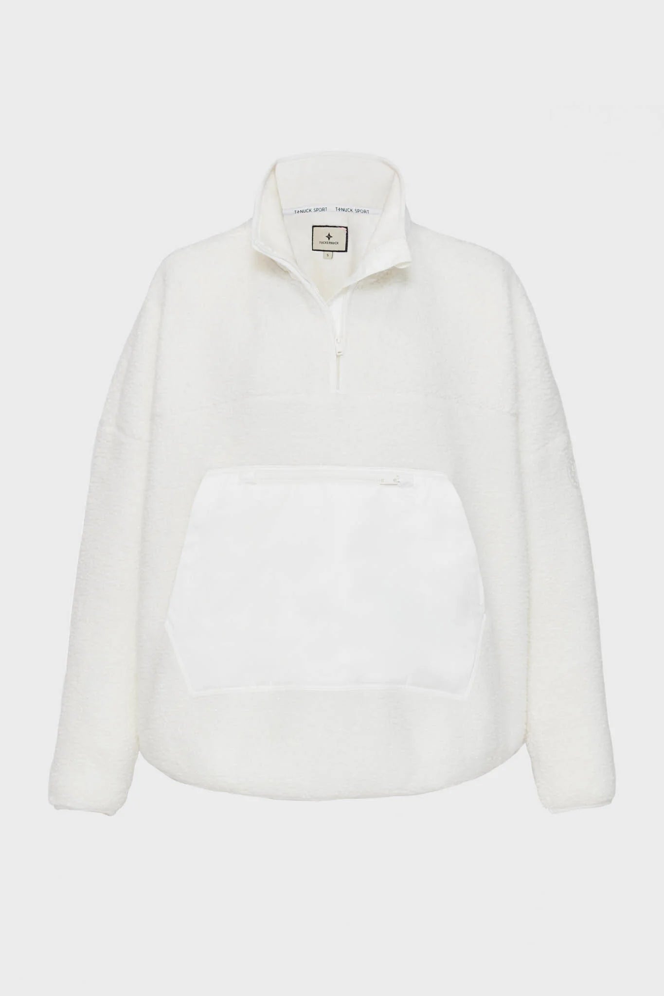 White Fleece Cady Quarter Zip