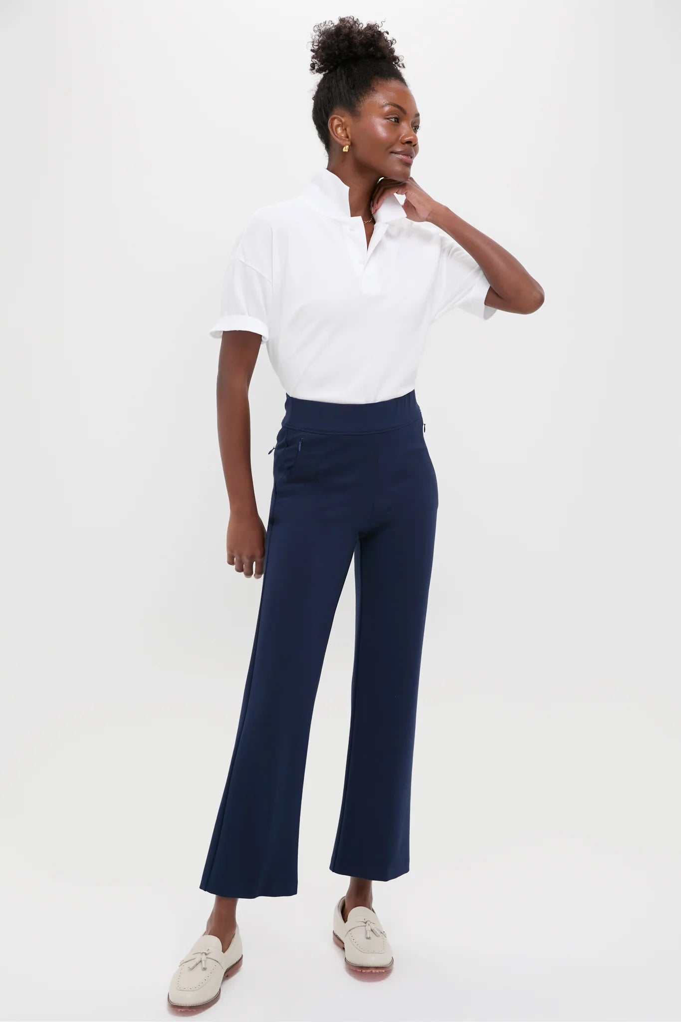 Navy 28 Inch Compression September Pant