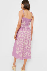 Lilac Thea Tie Dye Print Tank Dress