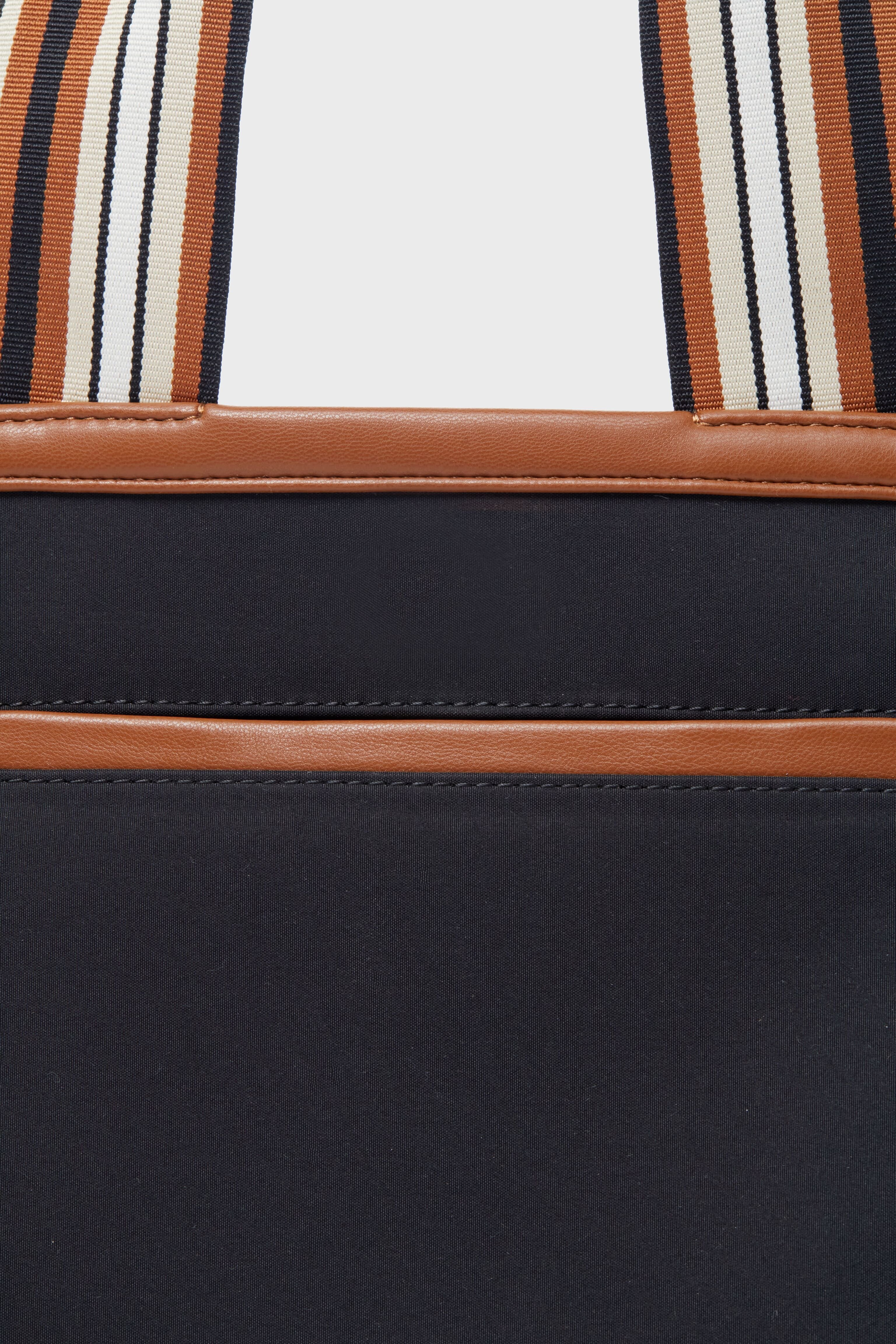 Mini Black Nylon Tote Bag