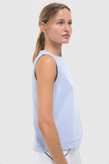 Light Blue Performance Cotton Sasha Tank