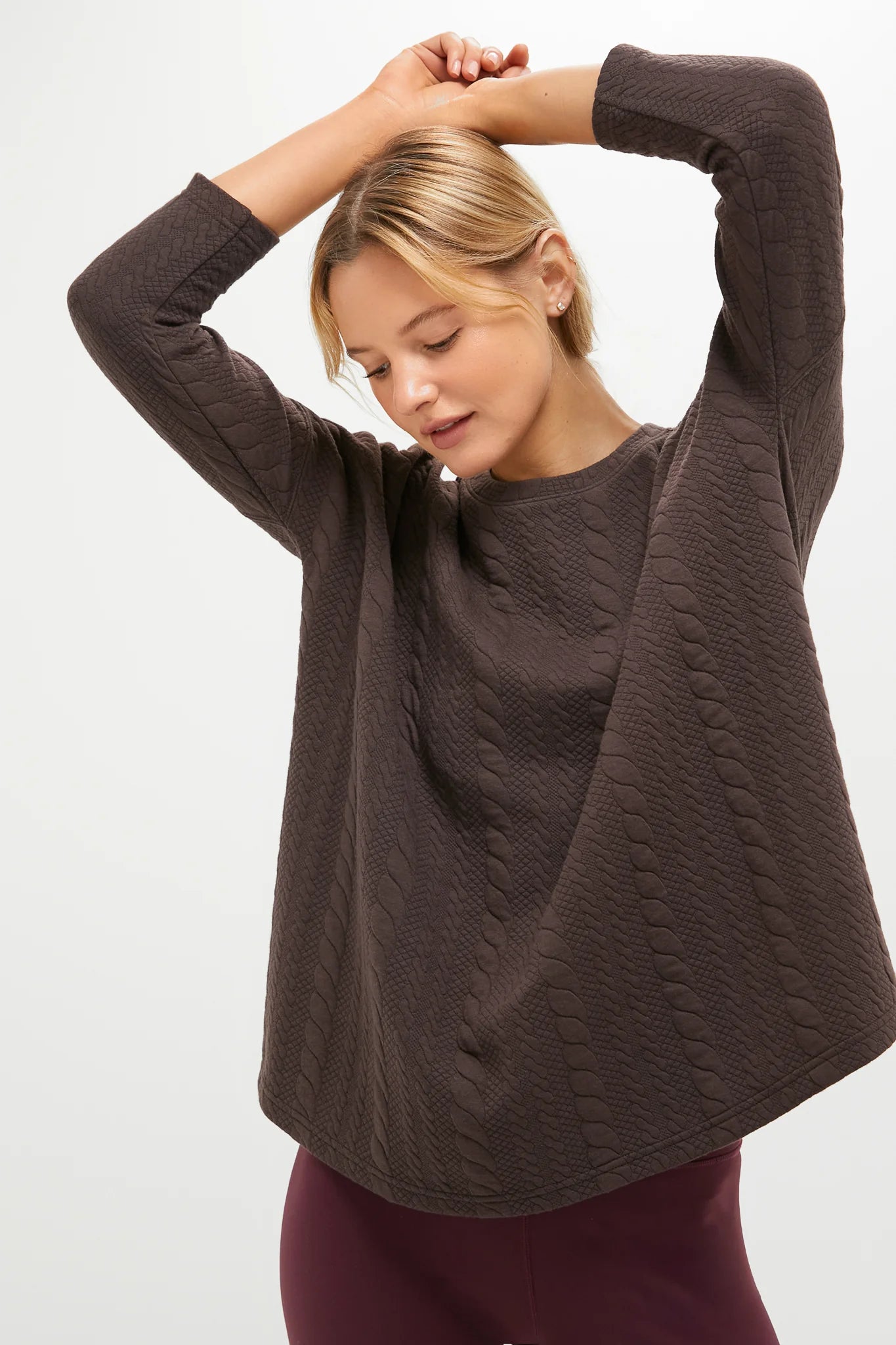 Chocolate Brown Ally Swing Sweatshirt
