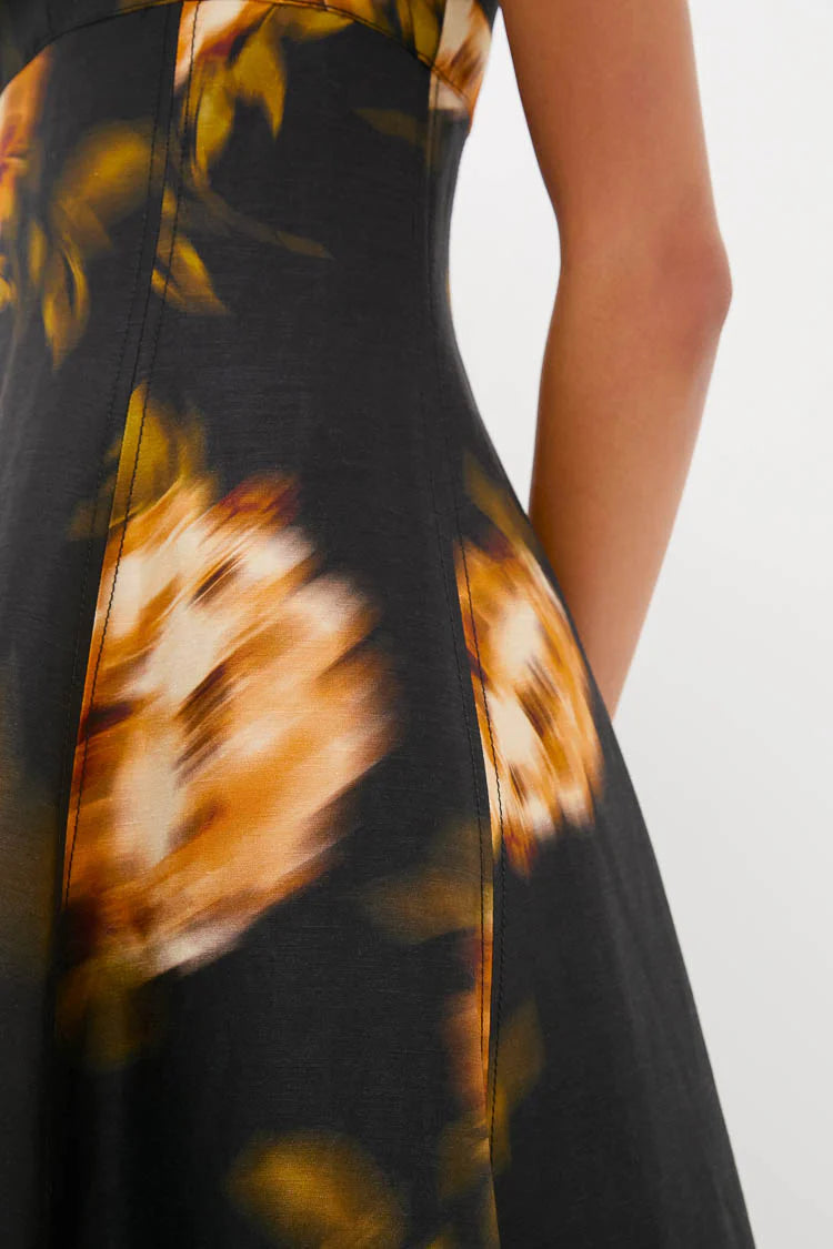 Mira Print Magdelena Maxi Dress