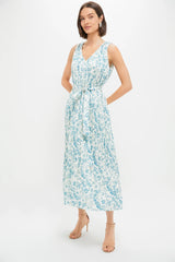 Jardin De Fleurs Plisse Crinkle Alina Dress