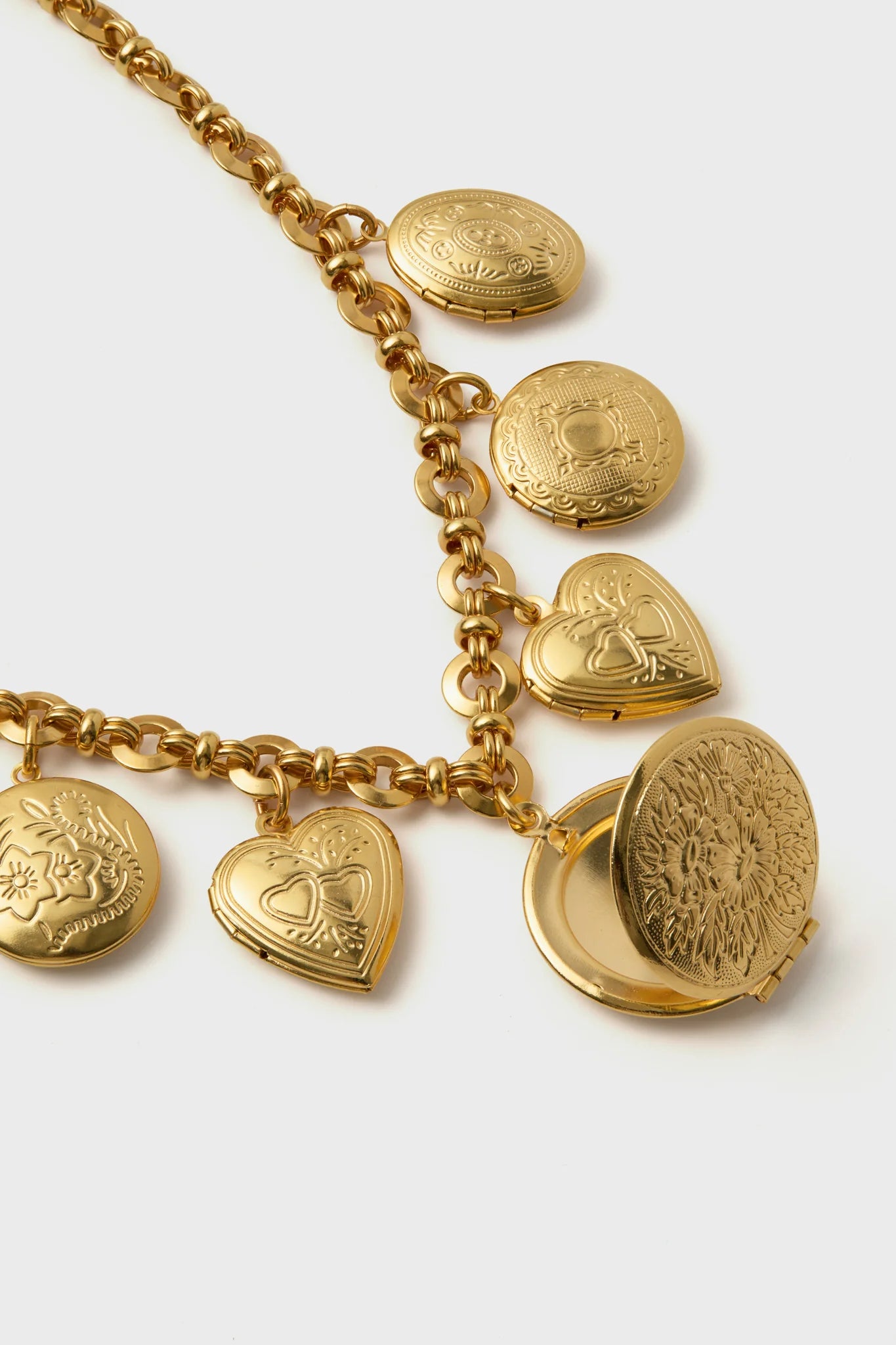 Gold Locket Necklace