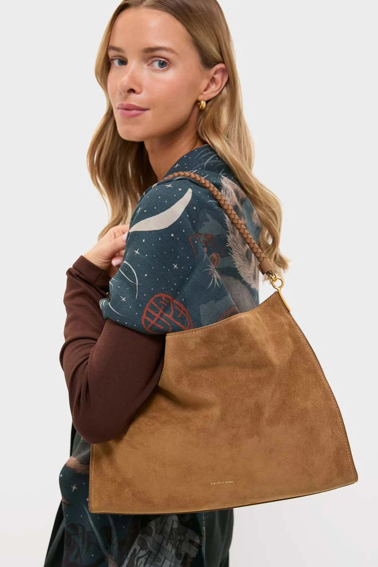 Acorn Suede Veronica Beard Vida Hobo