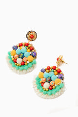 Magdalena Beaded Tassel Earrings