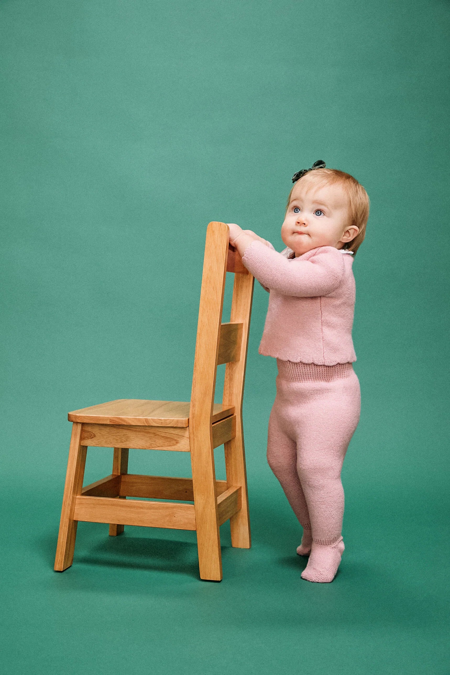 Pink Amaya Merino Baby Knitted Set