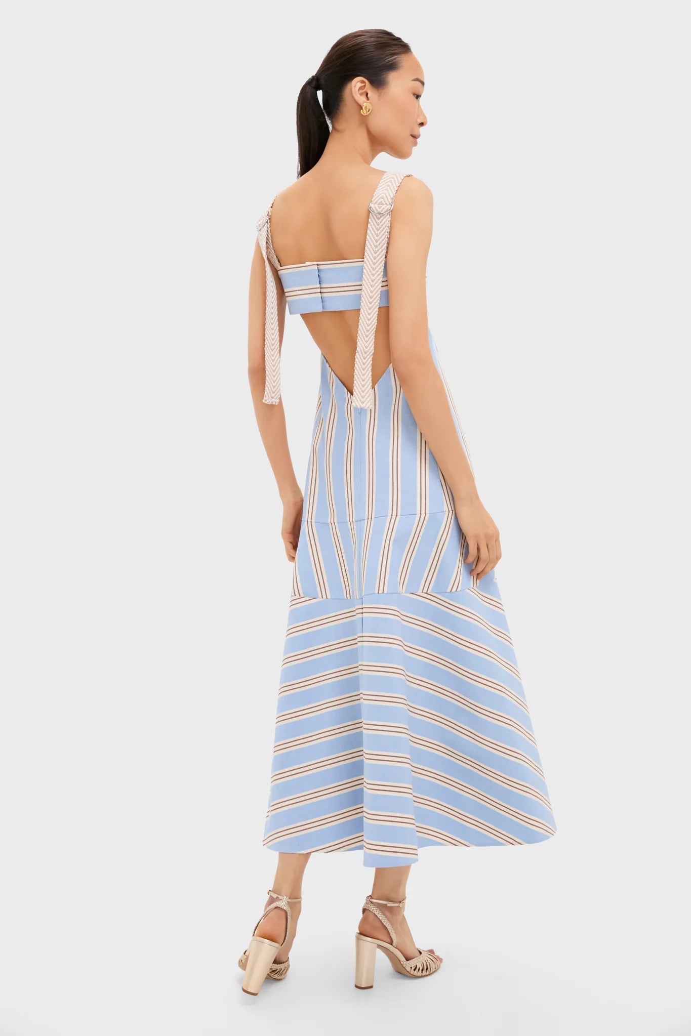 Havana Stripe Talette Dress