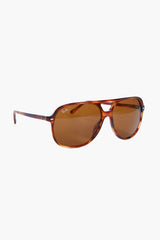Havana Stripe Bill Sunglasses
