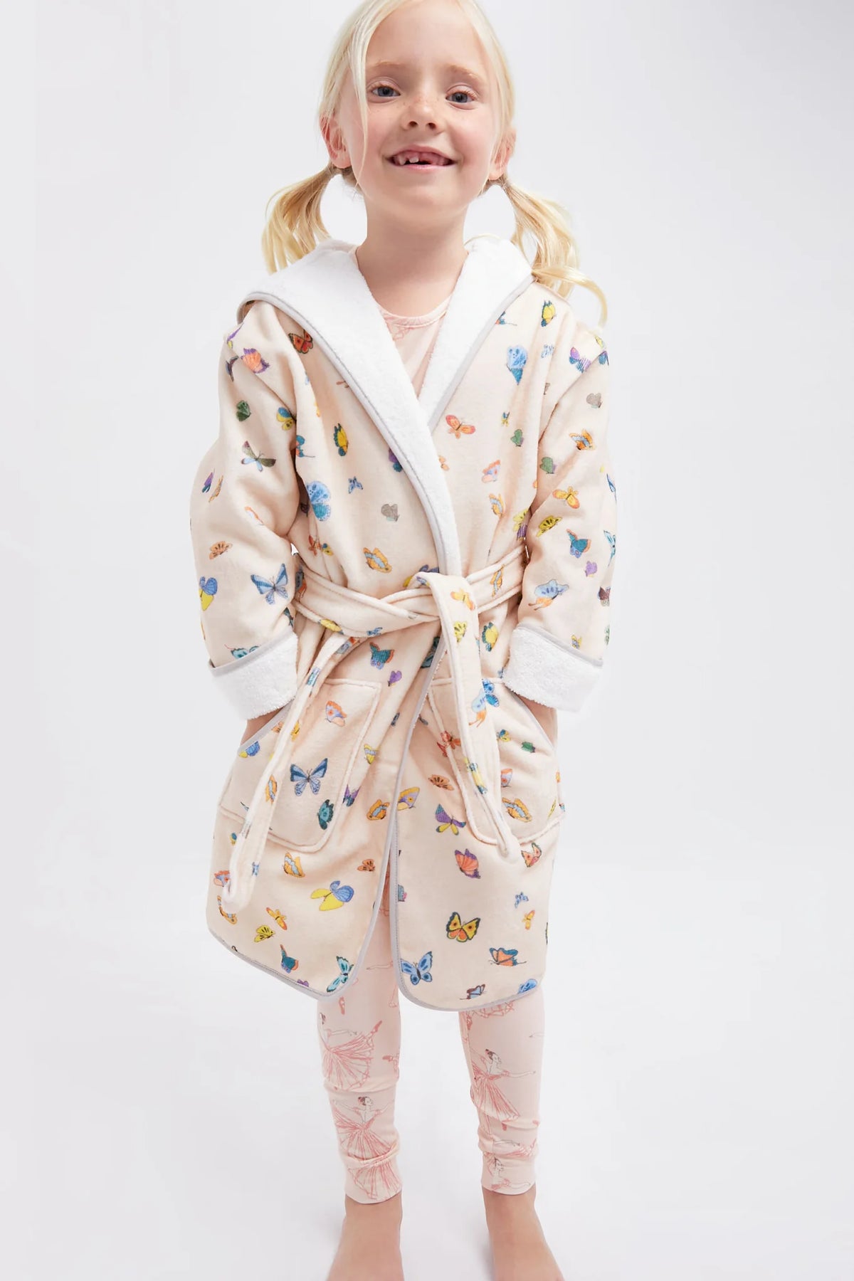 Blush Peach Madame Butterfly Robe