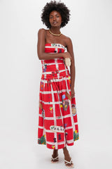 Picnic Red Malla Dress