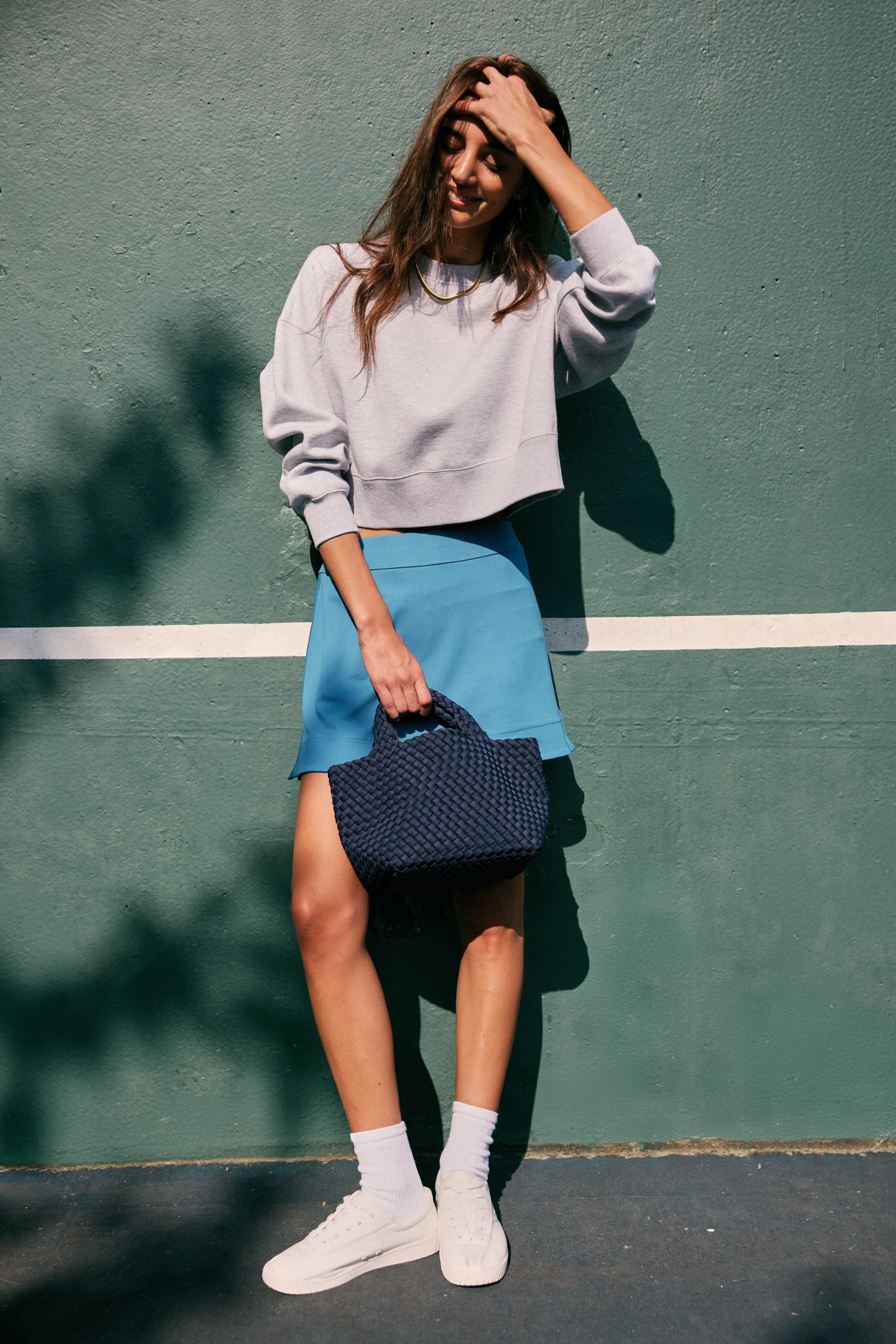 Heathered Gray Cropped Evans Pullover
