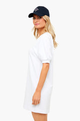 White Gianna Terry Dress