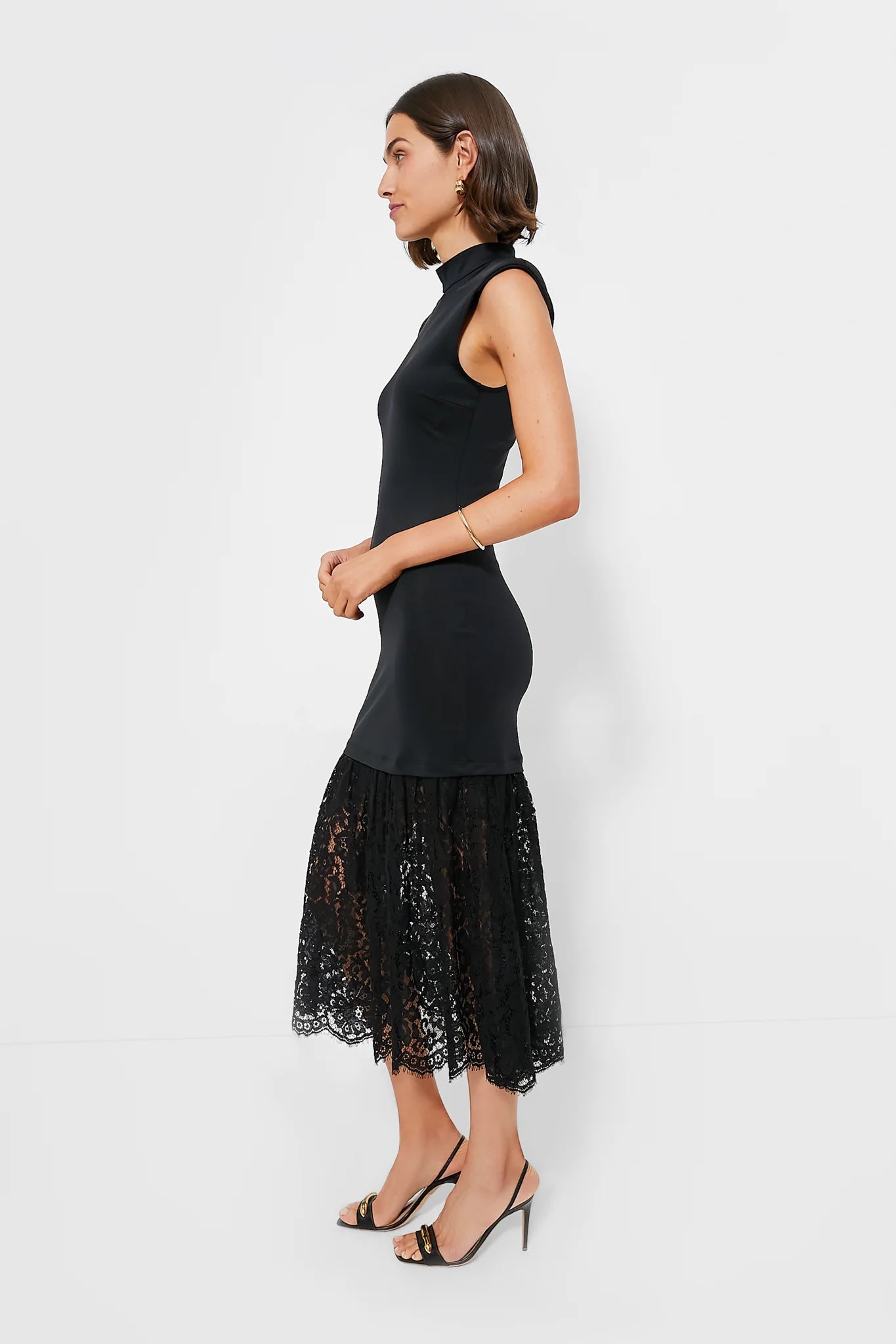 Black Suzy Lace Sleeveless Dress