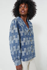 Patchwork Denim Bowhill Shirt