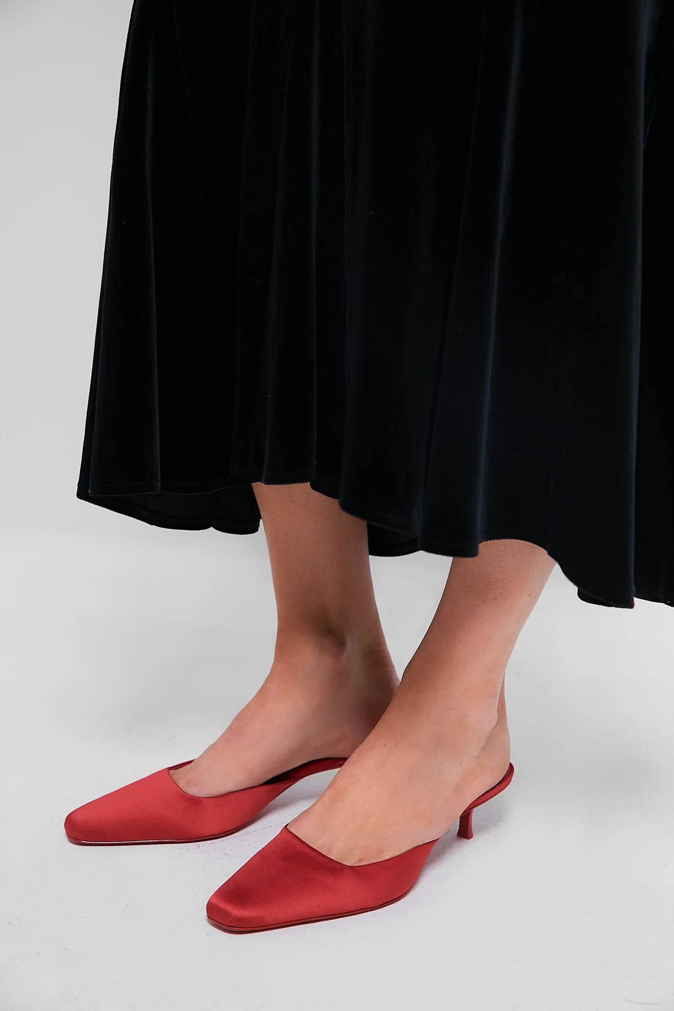 Black Velvet Elodie Dress