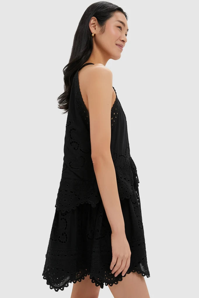 Black Dahlia Eyelet Tank Dress