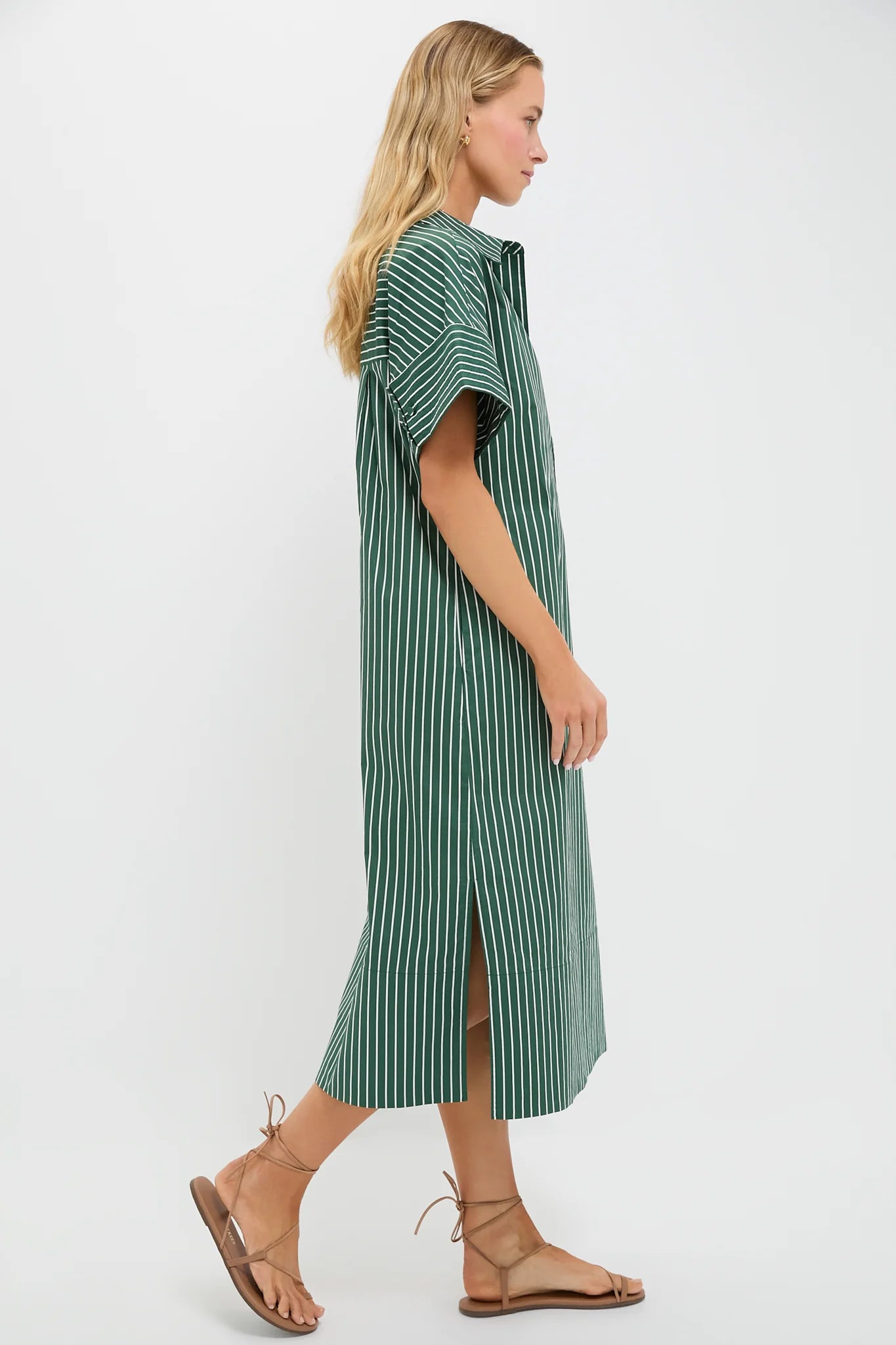 Green Stripe Reina Dress