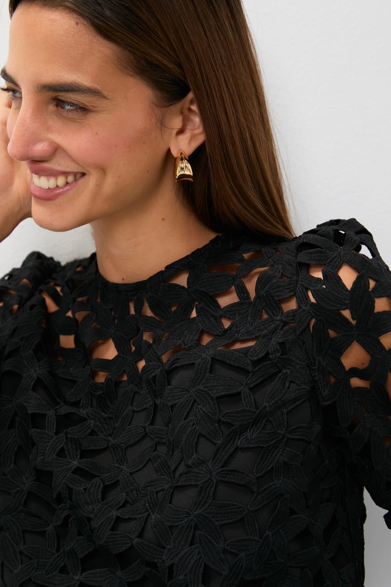 Black Lace Elodie Blouse