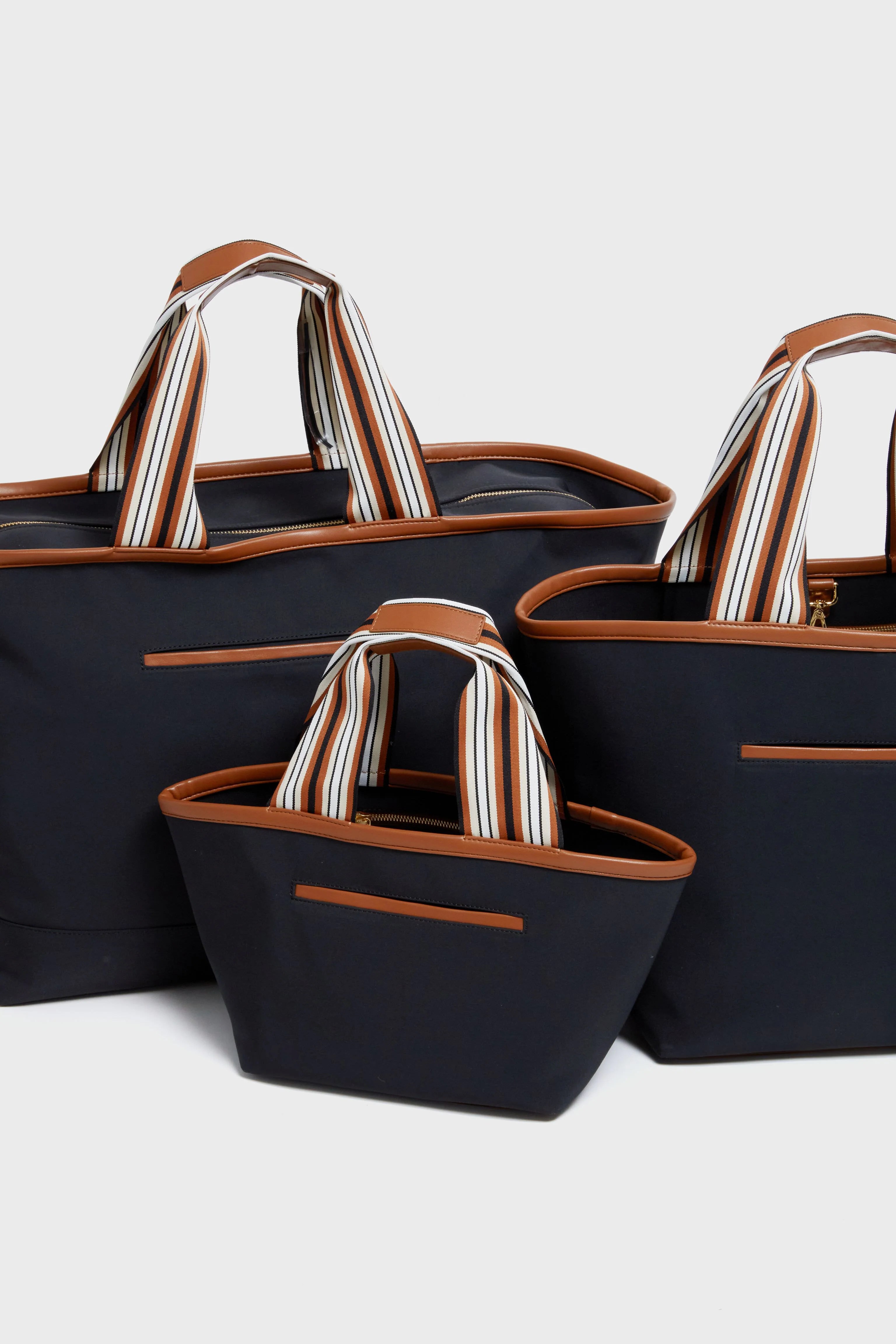 Mini Black Nylon Tote Bag