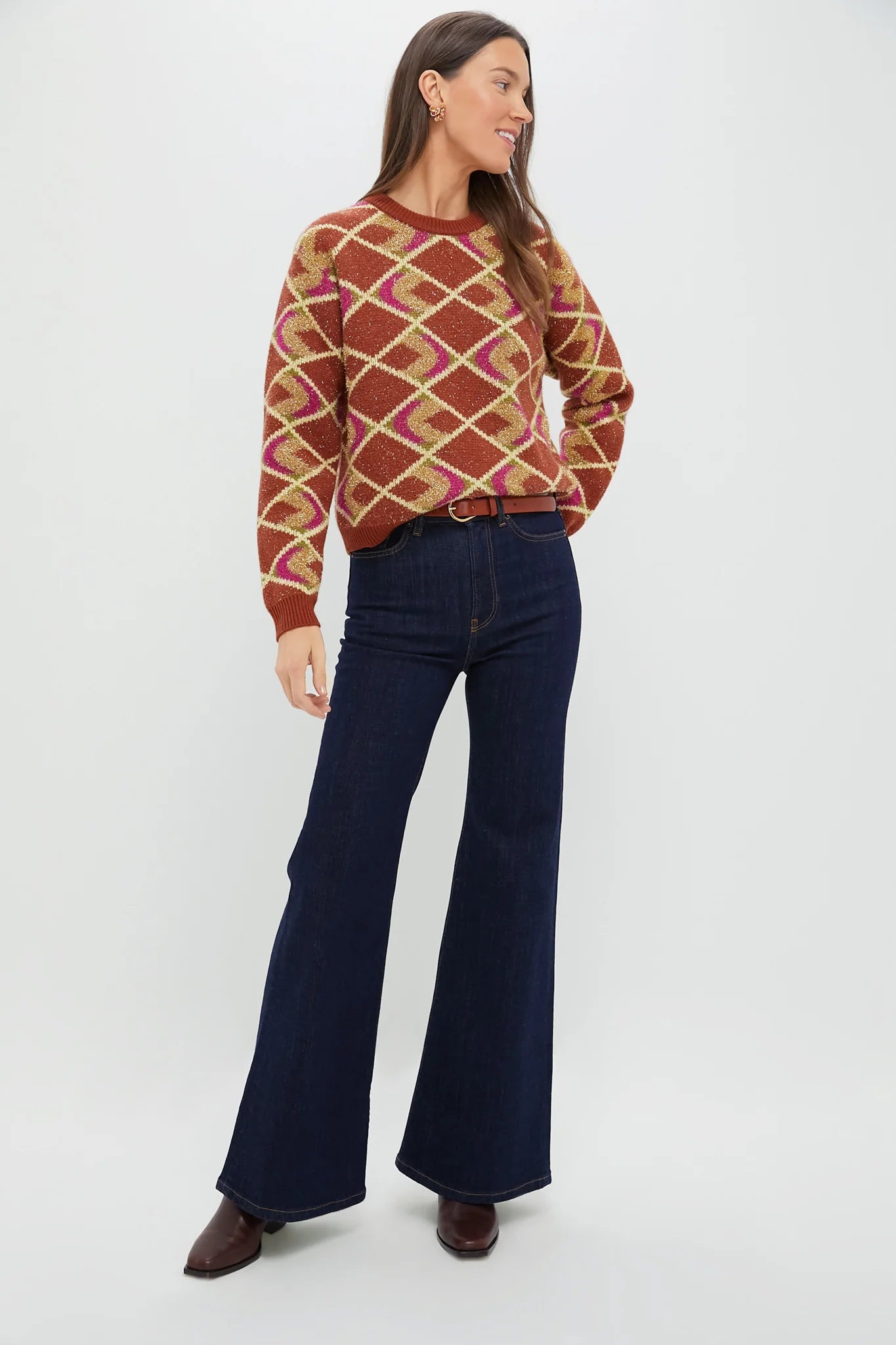 Brown Half-Light Crewneck