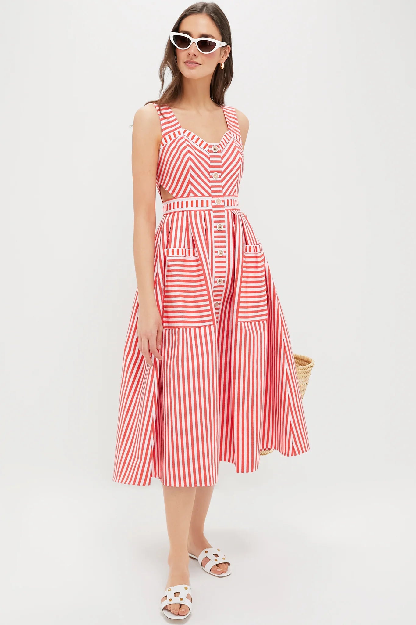 Poppy Stripe Cosi Dress