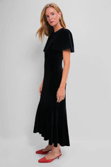 Black Velvet Elodie Dress