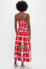 Picnic Red Malla Dress