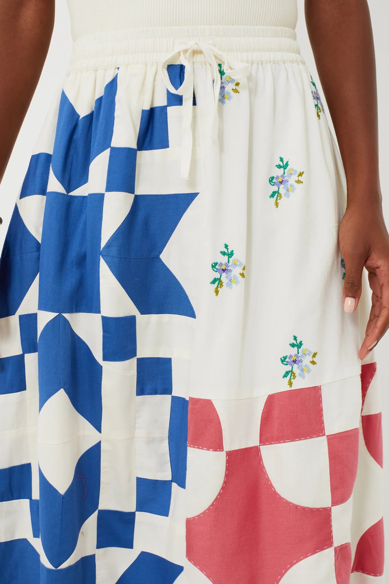 Multi Tanya Patchwork Skirt