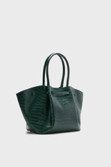 Forest Green Croc New York Bag
