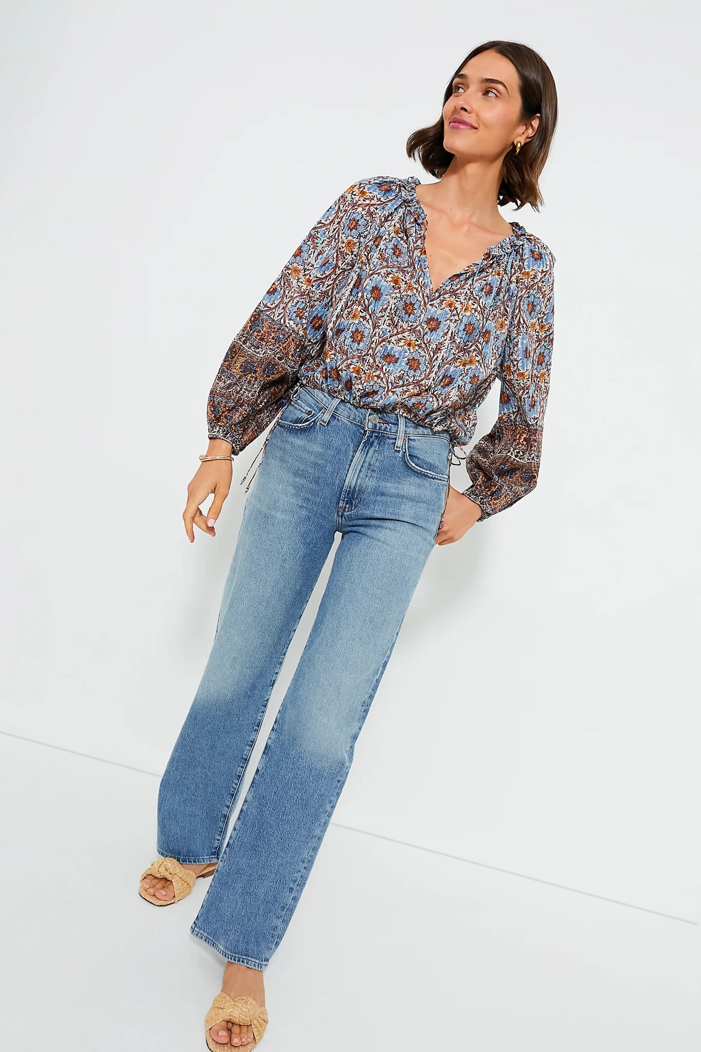 Caspia Silva Blouse