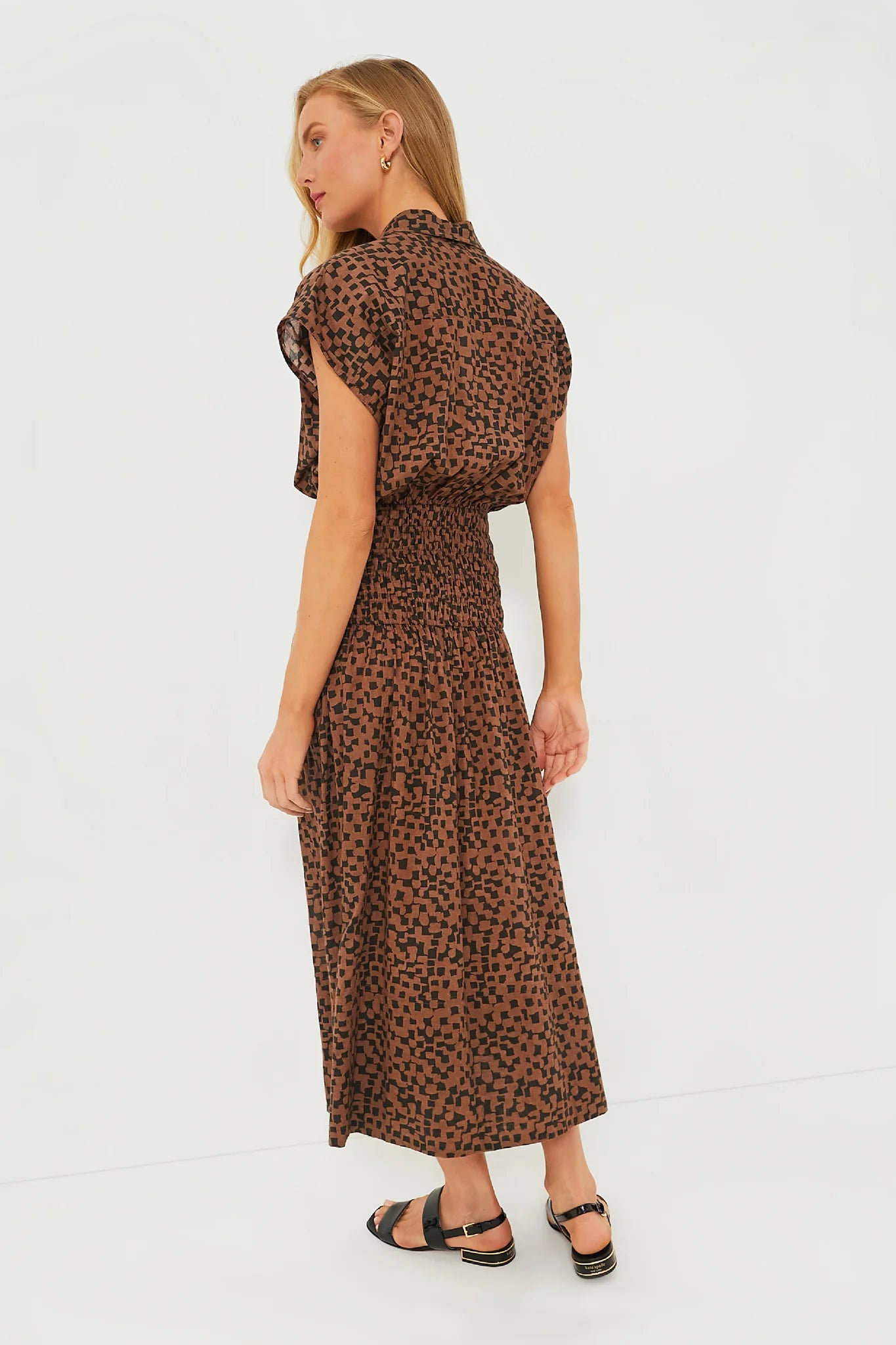 Scattered Geo La Cupola Smocked Dress