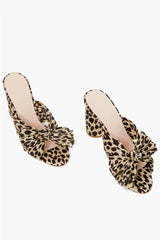Leopard Penny Knot Mule
