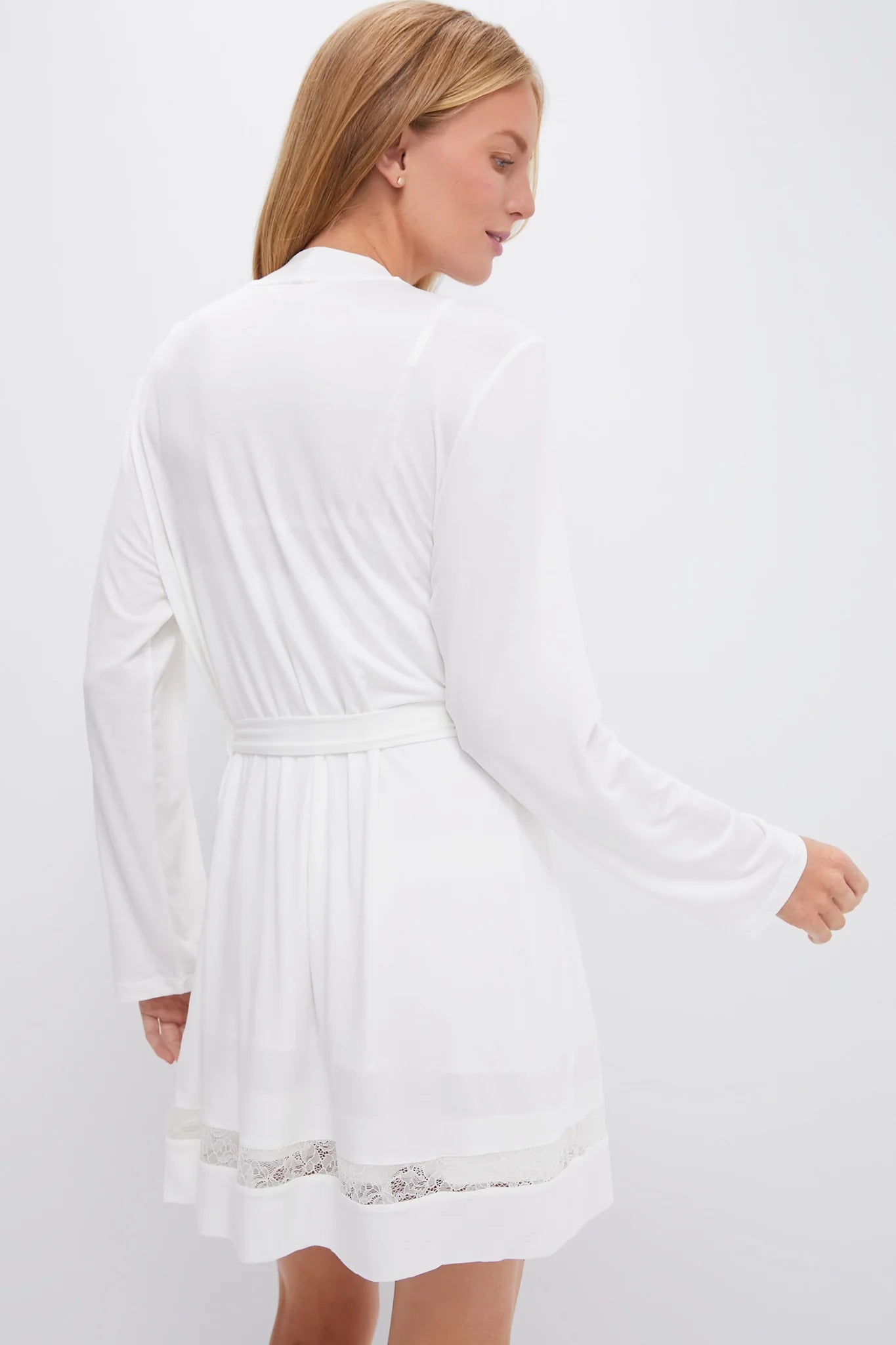 Ivory Mia Long Sleeve Robe