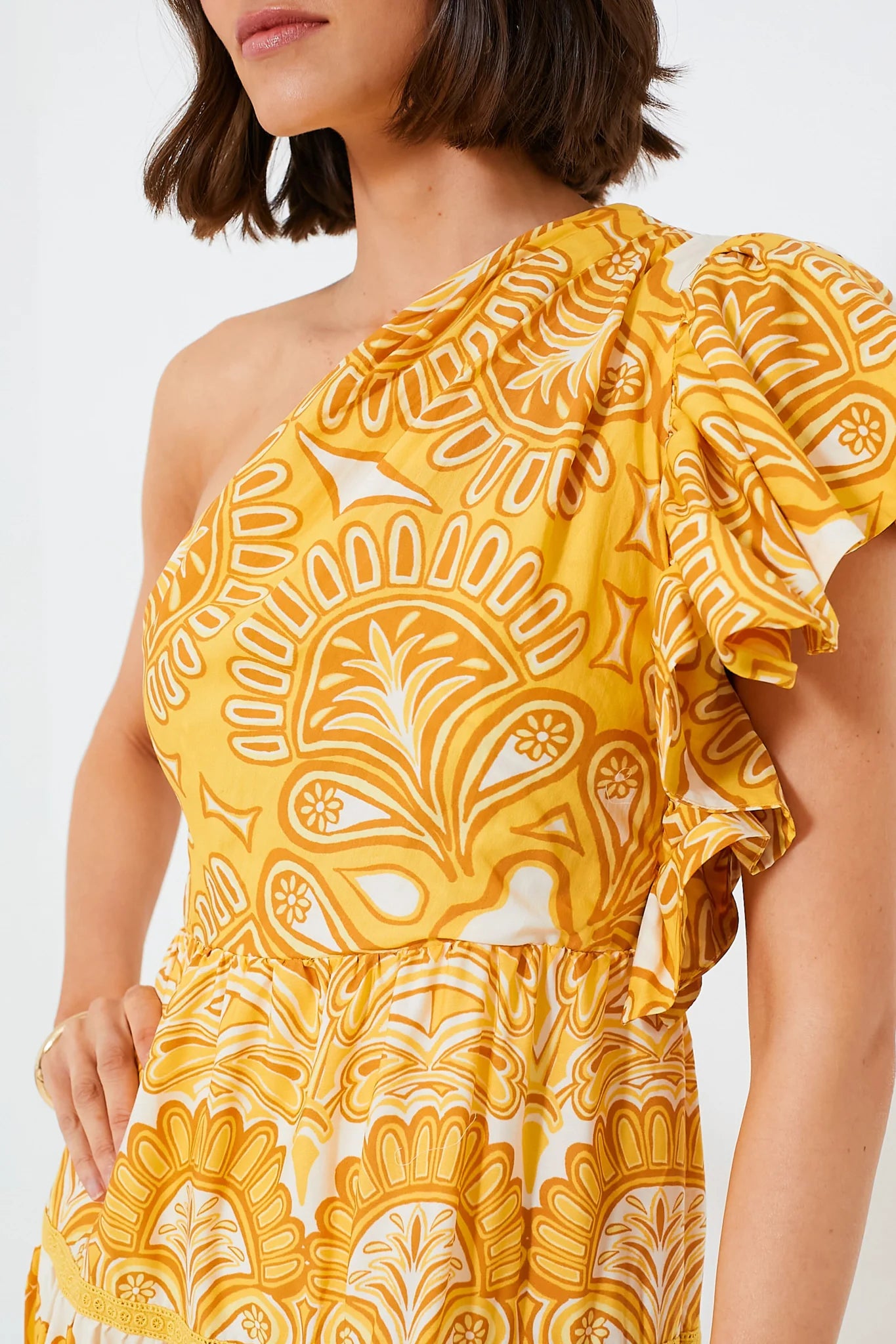 Yellow Tapestry Ainika Sleeveless Maxi Dress